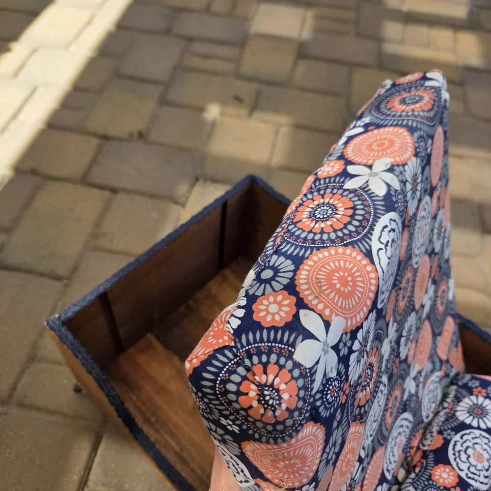 Upcycled Rustic Wine Box Pet Bed Nap Noodle Bolster Cotton Covered Foam Pillow